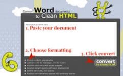 Convert Word Documents to Clean HTML