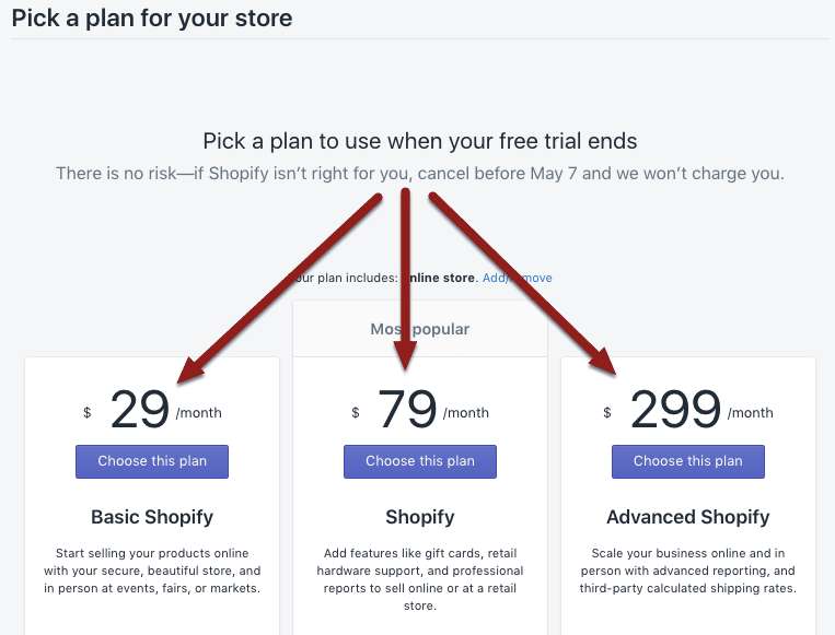 How to setup a shopify store - paid plan