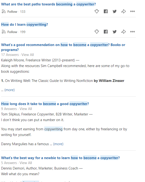 Copywriting Market